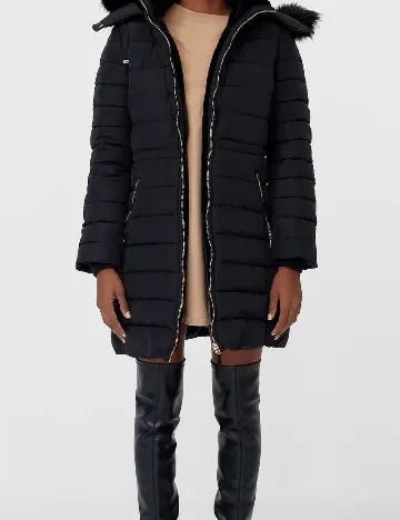 Geaca Stradivarius, negru Negru