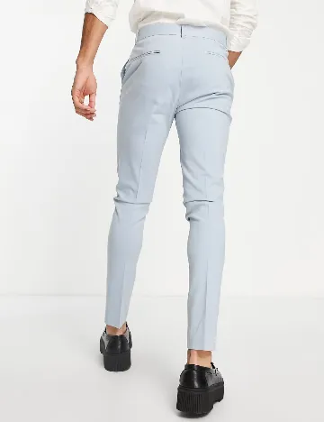 Pantaloni ASOS, bleu Albastru