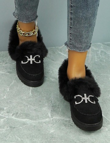 Mocasini SHEIN, negru