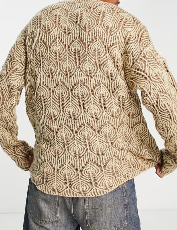 Pulover Oversize ASOS, maro