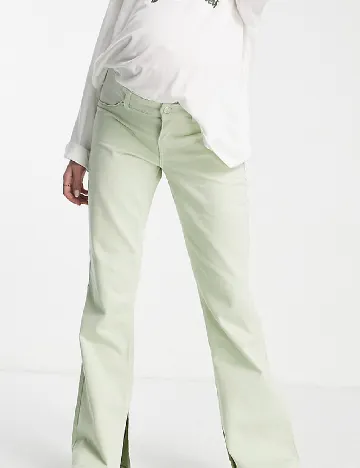 Pantaloni Asos Maternity, verde Verde