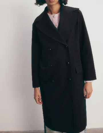 Palton Reserved, negru Negru