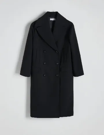 Palton Reserved, negru Negru
