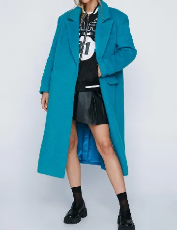 Palton Nasty Gal, albastru Albastru