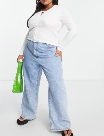 Bluza ASOS Curve, alb
