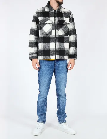 Jacheta Zara, alb/negru Alb