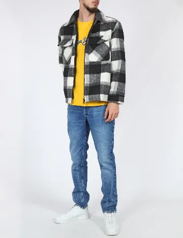 Jacheta Zara, alb/negru Alb