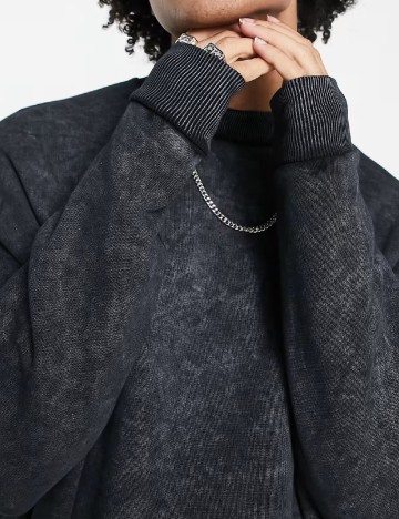 Bluza Oversize ASOS, negru