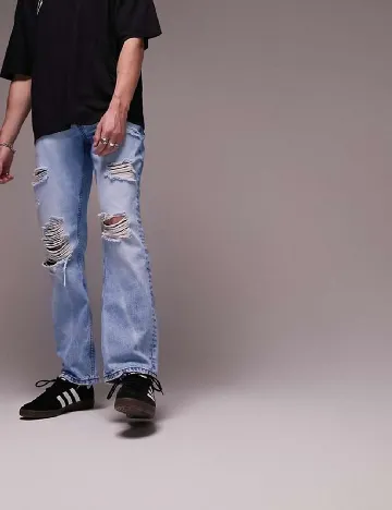 Blugi Topman, albastru Albastru