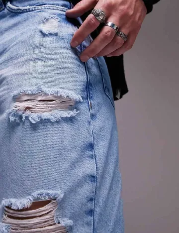 Blugi Topman, albastru Albastru