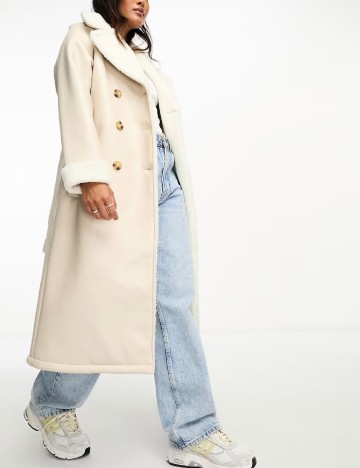 Palton Threadbare, crem
