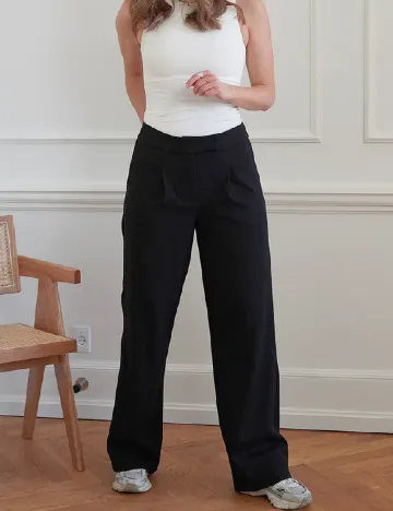 Pantaloni Something New, negru Negru