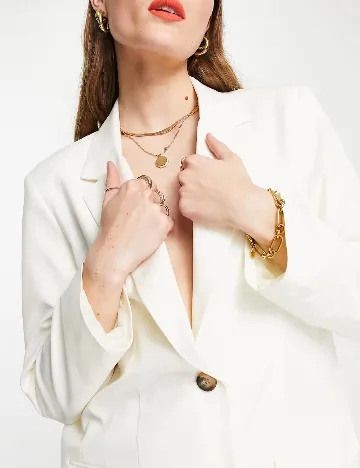 Sacou ASOS, alb Alb