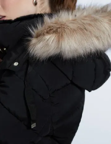 Geaca Stradivarius, negru Negru