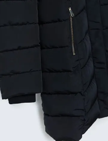 Geaca Stradivarius, negru Negru