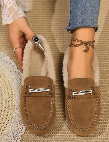Mocasini SHEIN, maro