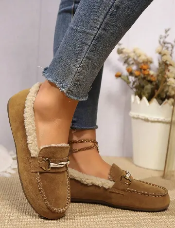 Mocasini SHEIN, maro Maro