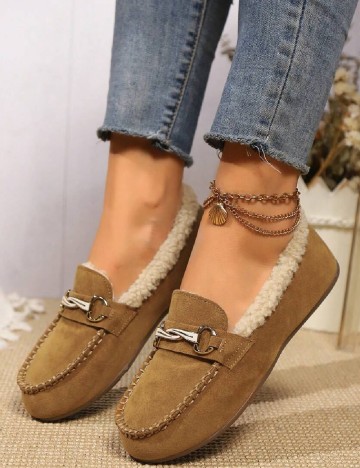 Mocasini SHEIN, maro