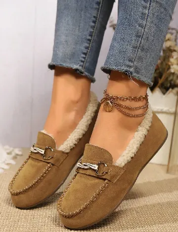 Mocasini SHEIN, maro Maro