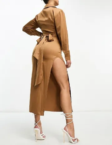 Rochie medie Aria Cove, maro Maro