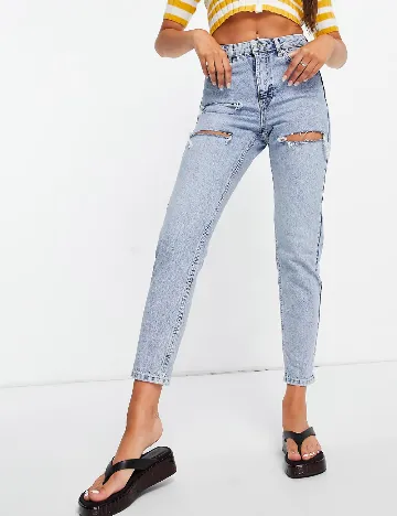 Blugi Top Shop, albastru Albastru