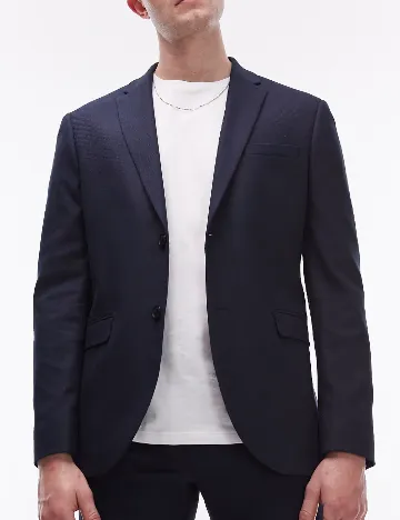 Sacou Topman, albastru Albastru
