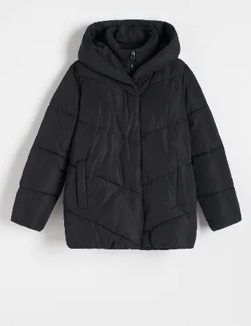 Geaca Reserved, negru Negru