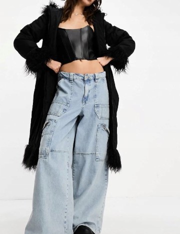 Geaca Reclaimed Vintage, negru