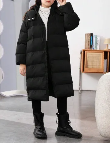 Geaca Shein Kids, negru Negru