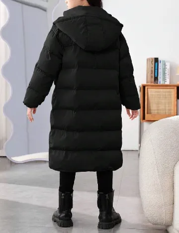 Geaca Shein Kids, negru Negru