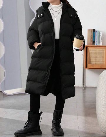 Geaca Shein Kids, negru