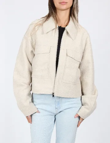 Jacheta Vero Moda, crem Crem