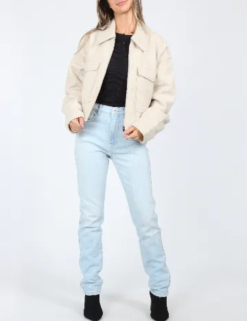 Jacheta Vero Moda, crem Crem
