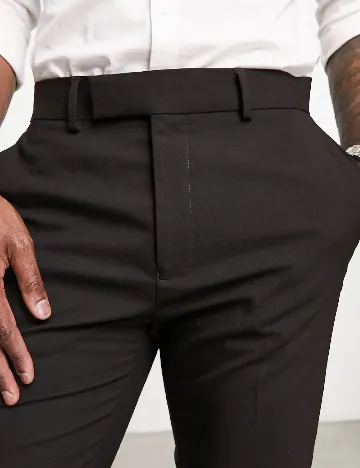 Set pantaloni 2 perechi ASOS, negru/gri Negru