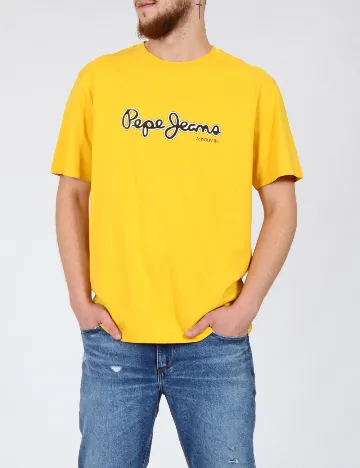Tricou Pepe Jeans, galben Galben