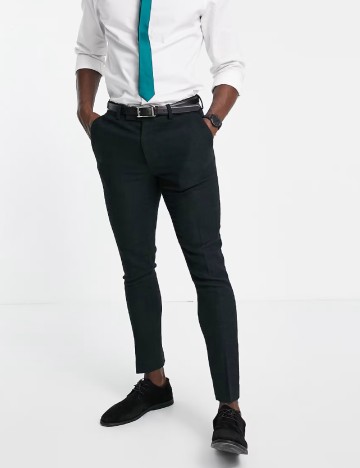 Pantaloni ASOS, verde inchis
