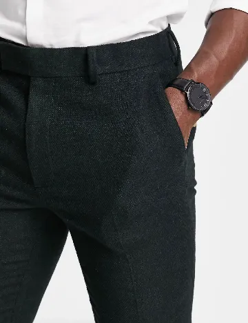 Pantaloni ASOS, verde inchis Verde