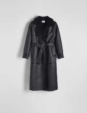 Palton Reserved, negru Negru