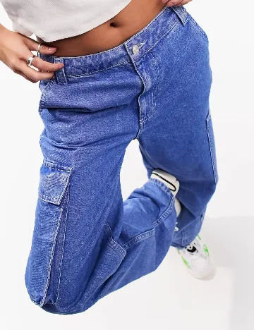 Blugi ASOS, albastru Albastru