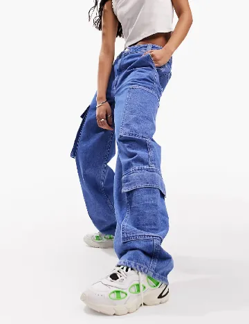 Blugi ASOS, albastru Albastru