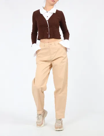 Pantaloni Pepe Jeans, crem Crem