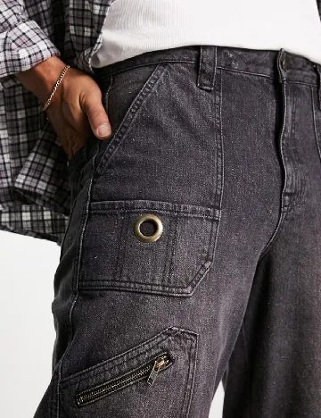 Blugi ASOS, gri Gri