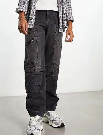 Blugi ASOS, gri Gri