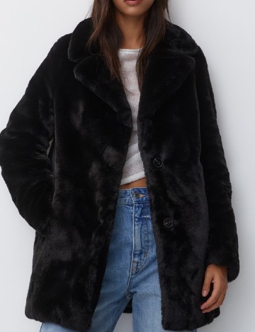 Palton Pull&Bear, negru