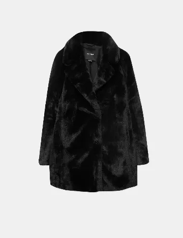 Palton Pull&Bear, negru Negru