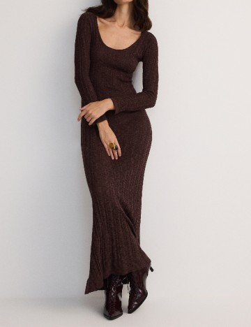 Rochie lunga Reserved, maro