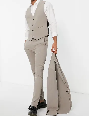 Pantaloni ASOS, bej Crem