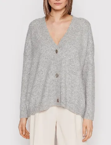 Cardigan Karen By Simonsen, gri Gri