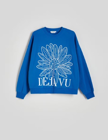 Bluza Oversize Reserved, albastru