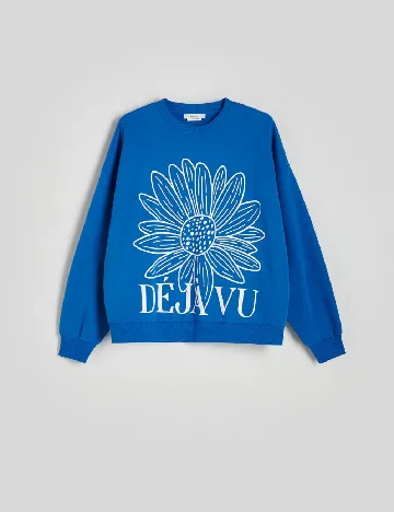 Bluza Oversize Reserved, albastru Albastru